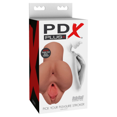 Мастурбатор вагина и анус PDX Plus Pick Your Pleasure Stroker Tan (RD60922)