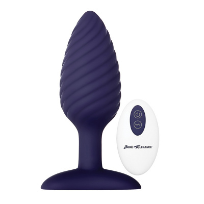 WICKED TWISTER Анальная пробка с вибрацией и пультом ДУ (ZE-AP-6115-2)