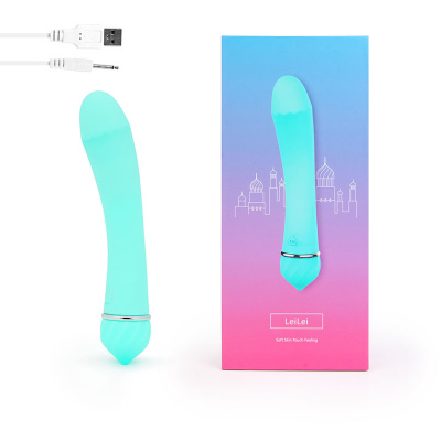 ВИБРОМАССАЖЁР 11 режимов вибрации, L 150 мм D 32 мм, цвет бирюзовый (2038-7)