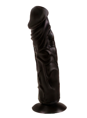 ФАЛЛОИМИТАТОР РЕАЛИСТИК В ЛАМИНАТЕ L 195 мм D 44 мм, цвет черный 400500)