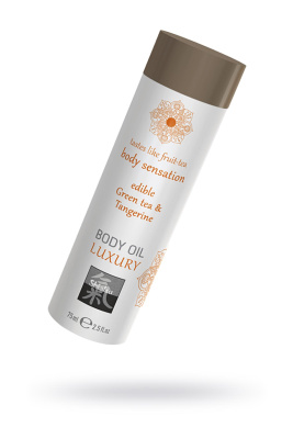 Съедобное масло для тела - Зеленый чай и мандарин, 75мл. (0T-00015050)