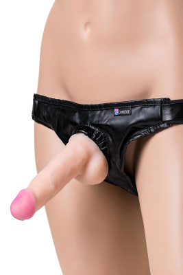 Страпон на креплении LoveToy WOMAN - CUBA с 2 насадками, neoskin, телесный (0T-00011015)