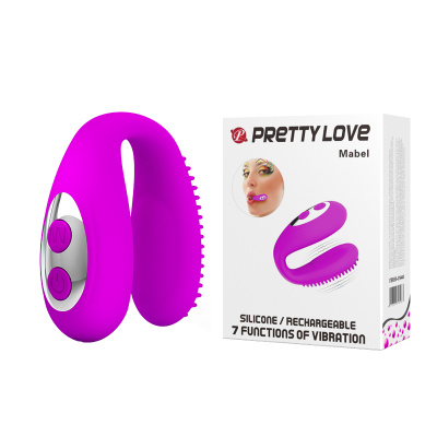 Вибромассажёр MABEL, L 55 мм, D 23x19x18 мм, 7 режимов вибрации, цвет фиолетовый (BI-014449)