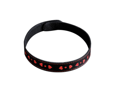 Ошейник-чокер с орнаментом черно-красный (3108-1)